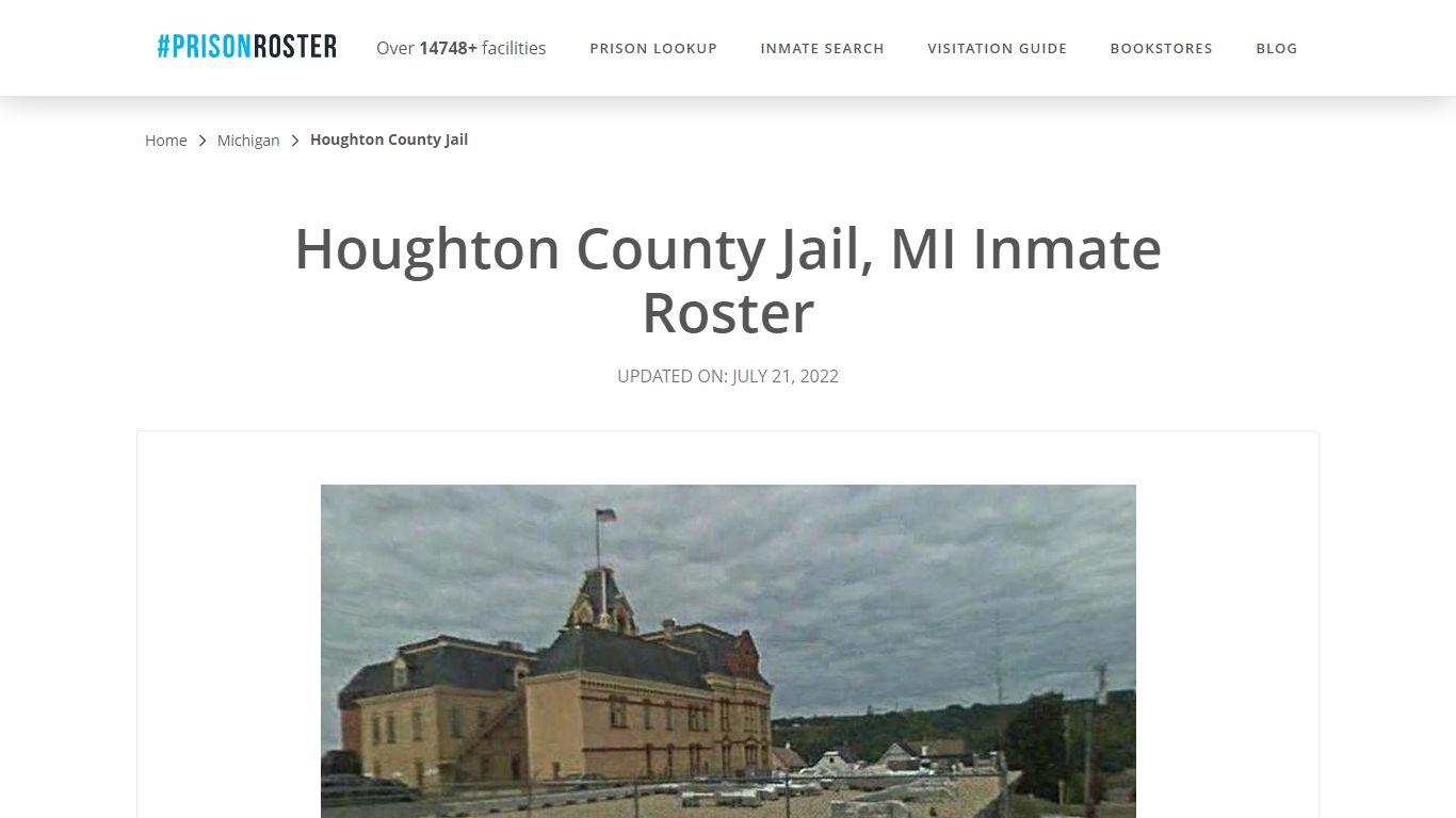 Houghton County Jail, MI Inmate Roster - Prisonroster